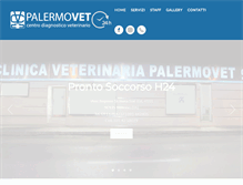 Tablet Screenshot of palermovet.it